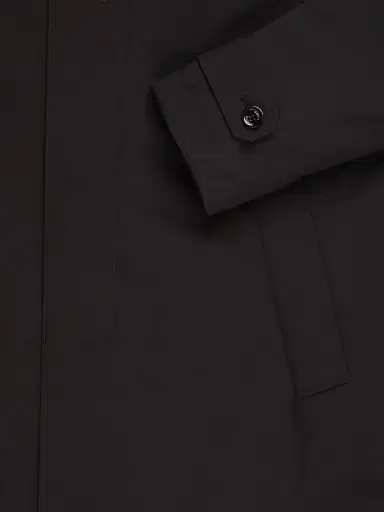 Stefano Ricci Men's Versatile Luxury Lightweight Raincoat - Jet Black - Size 56 | Thumbnail 7