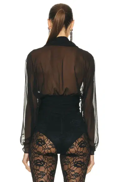 Saint Laurent Long Sleeve Top | Thumbnail 4 Saint Laurent Long Sleeve Top | Thumbnail 4