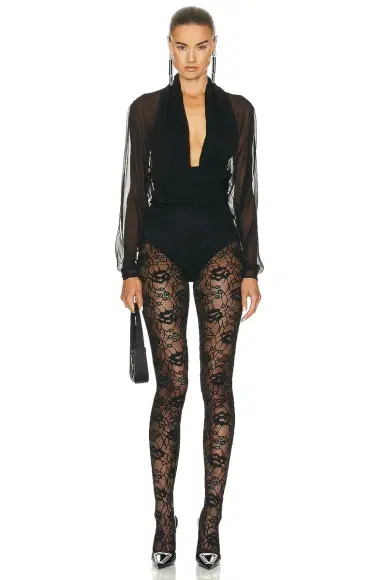 Saint Laurent Long Sleeve Top | Thumbnail 5 Saint Laurent Long Sleeve Top | Thumbnail 5