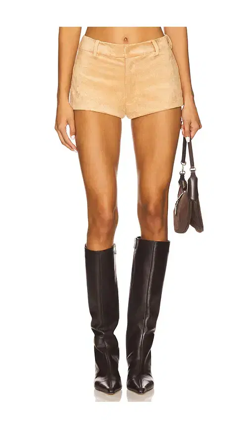 x REVOLVE Caresse Suede Shorts