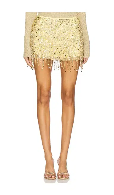 Asta Resort Yasmin Hand Beaded Mini Skirt | Thumbnail 1 Asta Resort Yasmin Hand Beaded Mini Skirt | Thumbnail 1