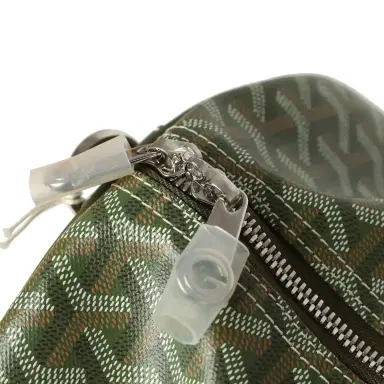 goyard Goyard Boston 50 Bag Khaki Goyardine Canvas & Cervon Calfskin Palladium Hardware | Thumbnail 8 goyard Goyard Boston 50 Bag Khaki Goyardine Canvas & Cervon Calfskin Palladium Hardware | Thumbnail 8