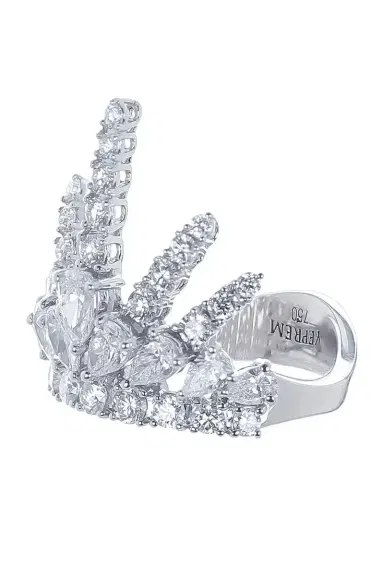 YEPREM Diamond Crown Ring | Thumbnail 5