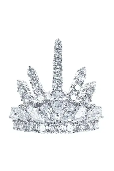 YEPREM Diamond Crown Ring | Thumbnail 1