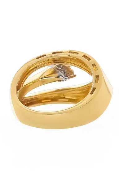 YEPREM Diamond Floating Wide Band Ring | Thumbnail 6