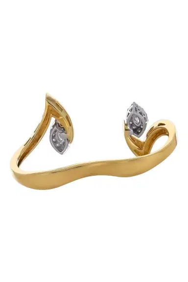 YEPREM Diamond Marquise Double Finger Ring | Thumbnail 6