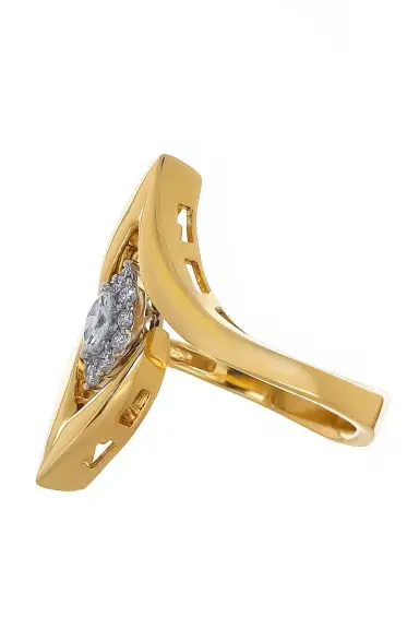YEPREM Diamond Marquise Pointed Ring | Thumbnail 4