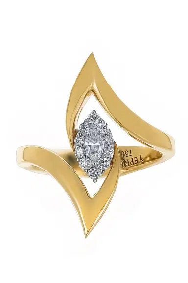 YEPREM Diamond Marquise Pointed Ring | Thumbnail 1