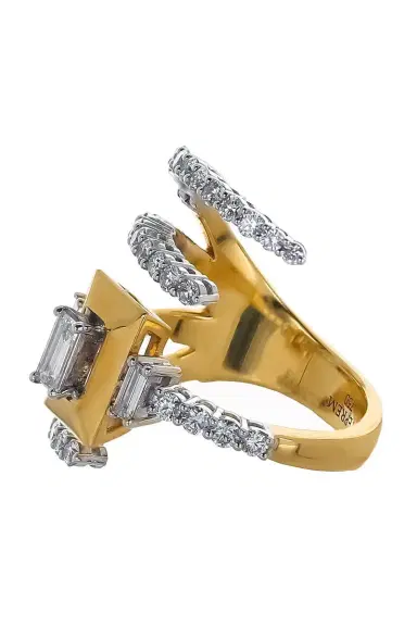YEPREM Diamond Three Open Band Ring | Thumbnail 6