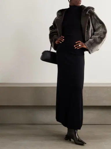 Yves Salomon Hooded Shearling Jacket | Thumbnail 2