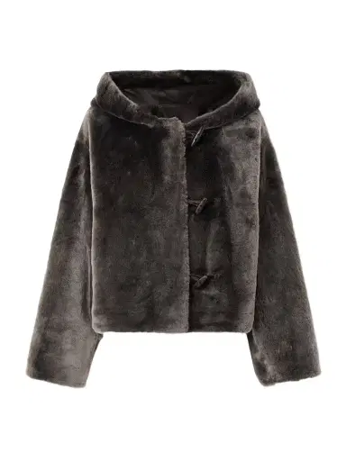 Yves Salomon Hooded Shearling Jacket | Thumbnail 1