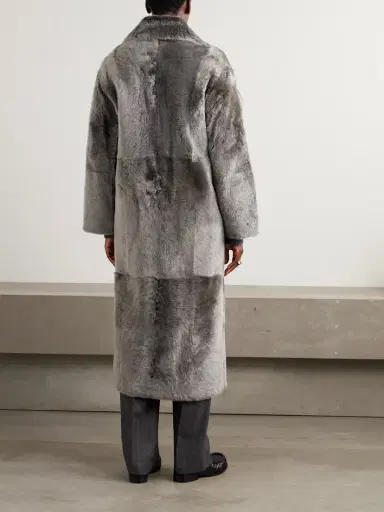 Yves Salomon Double-breasted Shearling Coat | Thumbnail 4 Yves Salomon Double-breasted Shearling Coat | Thumbnail 4
