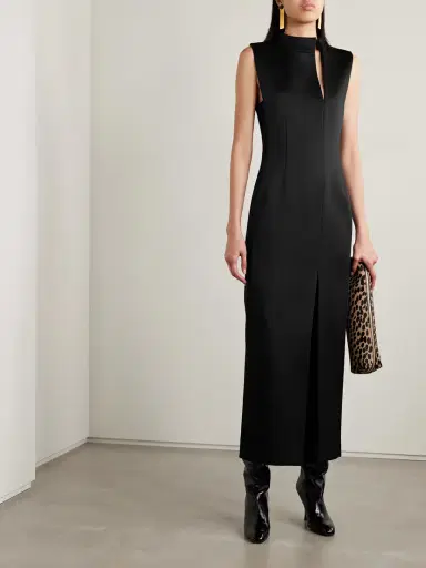Khaite Lowen Satin-crepe Midi Dress | Thumbnail 2