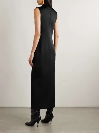 Khaite Lowen Satin-crepe Midi Dress | Thumbnail 3