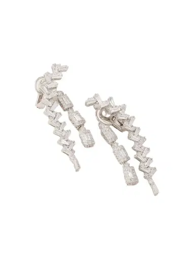 YEPREM 18-karat White Gold Diamond Earrings | Thumbnail 1 YEPREM 18-karat White Gold Diamond Earrings | Thumbnail 1