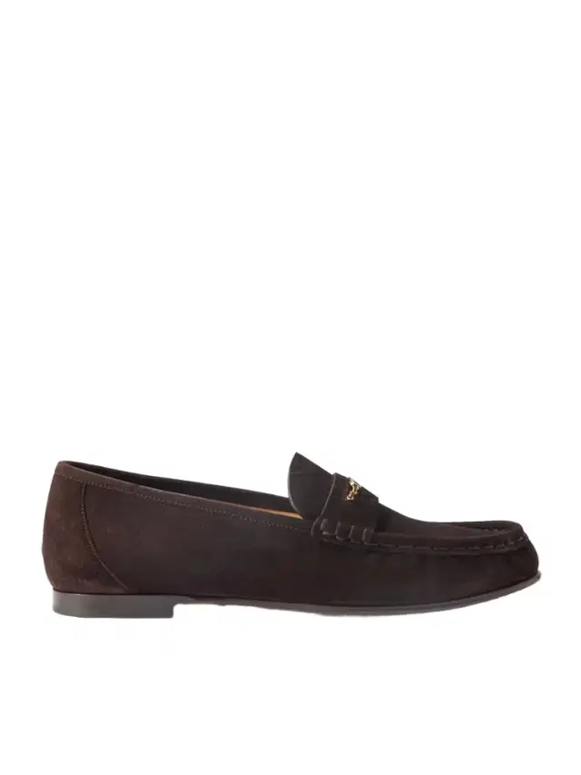 Embellished Suede Loafers