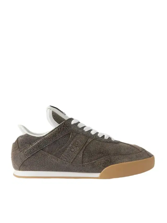 Kick Crinkled-leather Sneakers