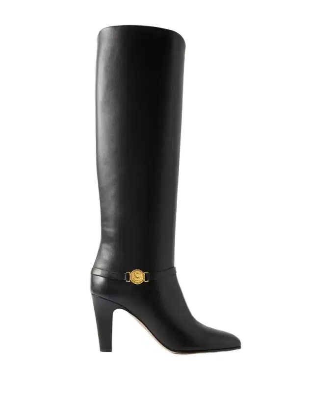 Eve Embellished Leather Knee Boots