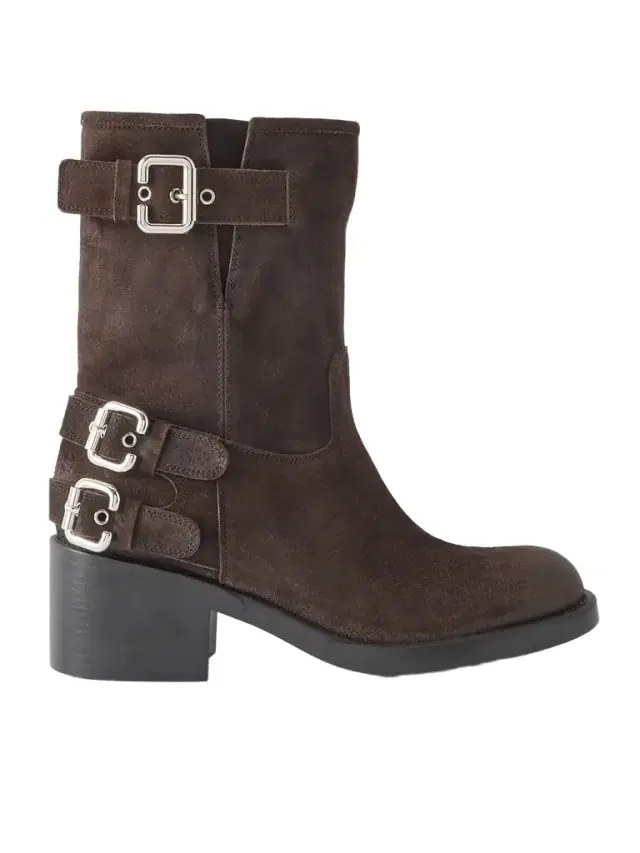 Dakota Buckled Suede Ankle Boots