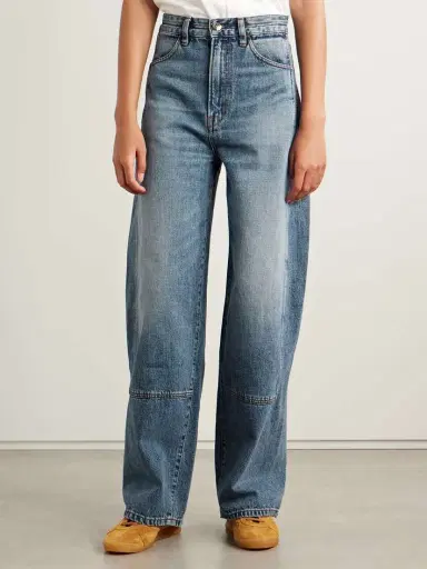 RÙADH The Rhone Paneled High-rise Barrel-leg Jeans | Thumbnail 3