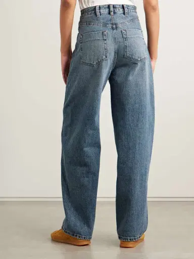 RÙADH The Rhone Paneled High-rise Barrel-leg Jeans | Thumbnail 4