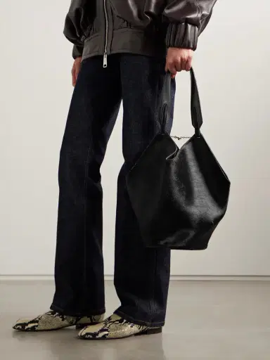 Khaite Lotus Small Leather Tote | Thumbnail 2 Khaite Lotus Small Leather Tote | Thumbnail 2