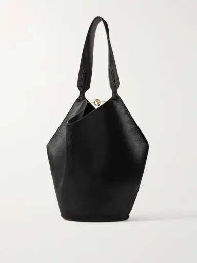 Khaite Lotus Small Leather Tote | Thumbnail 3 Khaite Lotus Small Leather Tote | Thumbnail 3