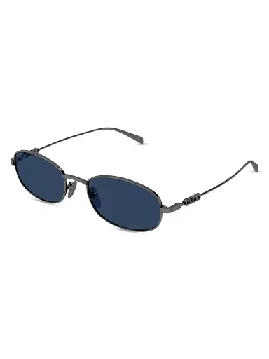 Gucci Men's Block 54MM Oval Sunglasses - Ruthenium | Thumbnail 1 Gucci Men's Block 54MM Oval Sunglasses - Ruthenium | Thumbnail 1