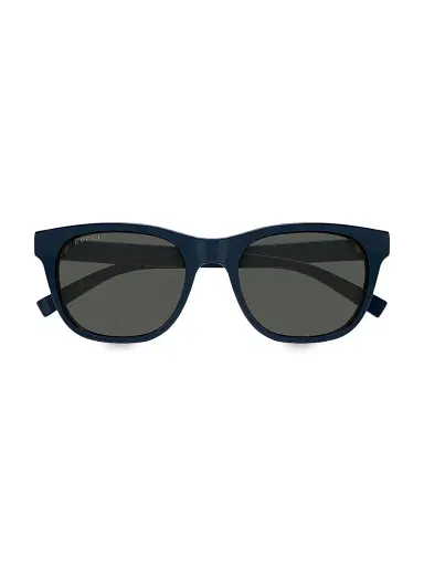 Gucci Men's Lines 54MM Square Sunglasses - Blue Black | Thumbnail 8 Gucci Men's Lines 54MM Square Sunglasses - Blue Black | Thumbnail 8