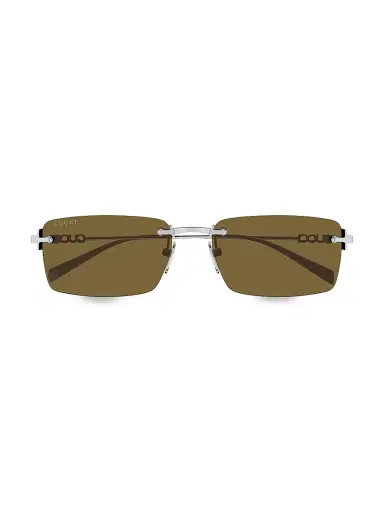 Gucci Men's Block 56MM Rectangular Sunglasses | Thumbnail 2 Gucci Men's Block 56MM Rectangular Sunglasses | Thumbnail 2