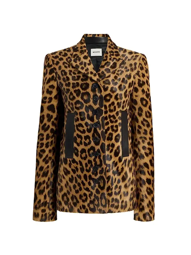 Women's Saraphina Leopard-Print Calf Hair Jacket - Leopard