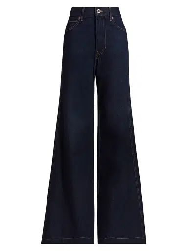 Veronica Beard Women's Kasey Mid-Rise Wide-Leg Jeans | Thumbnail 1 Veronica Beard Women's Kasey Mid-Rise Wide-Leg Jeans | Thumbnail 1