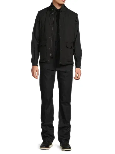 Ralph Lauren Purple Label Men's Carleton Quilted Down Vest - Polo Black - Size XXL | Thumbnail 2