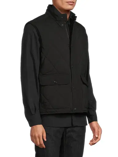 Ralph Lauren Purple Label Men's Carleton Quilted Down Vest - Polo Black - Size XXL | Thumbnail 4