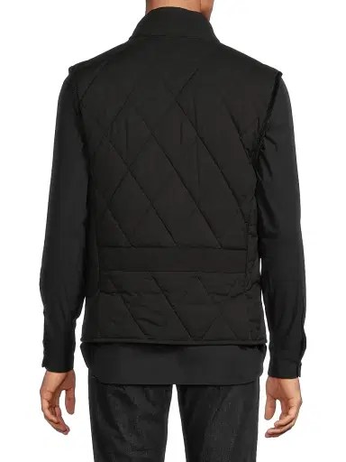 Ralph Lauren Purple Label Men's Carleton Quilted Down Vest - Polo Black - Size XXL | Thumbnail 5