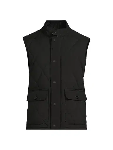 Ralph Lauren Purple Label Men's Carleton Quilted Down Vest - Polo Black - Size XXL | Thumbnail 1