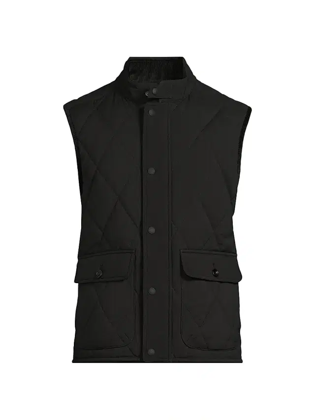Ralph Lauren Purple Label Men's Carleton Quilted Down Vest - Polo Black
