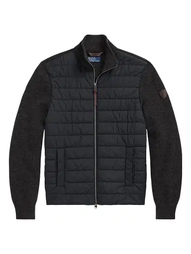Polo Ralph Lauren Men's Merino Wool Quilted Zip-Front Jacket | Thumbnail 1 Polo Ralph Lauren Men's Merino Wool Quilted Zip-Front Jacket | Thumbnail 1