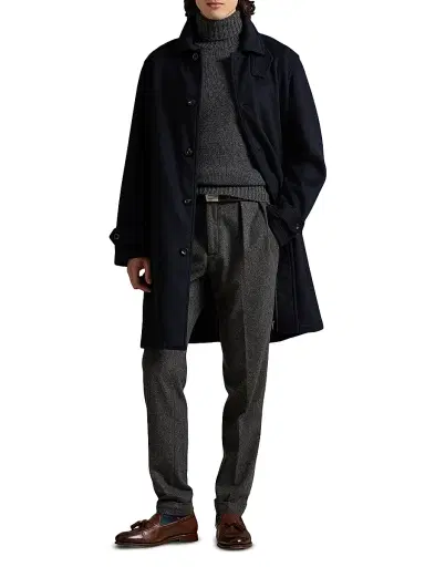 Polo Ralph Lauren Men's Double-Face Wool-Blend Overcoat | Thumbnail 2 Polo Ralph Lauren Men's Double-Face Wool-Blend Overcoat | Thumbnail 2