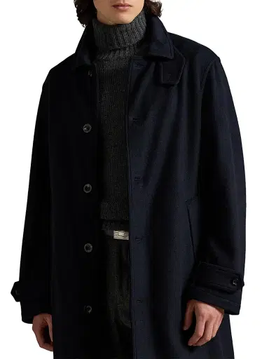 Polo Ralph Lauren Men's Double-Face Wool-Blend Overcoat | Thumbnail 5 Polo Ralph Lauren Men's Double-Face Wool-Blend Overcoat | Thumbnail 5