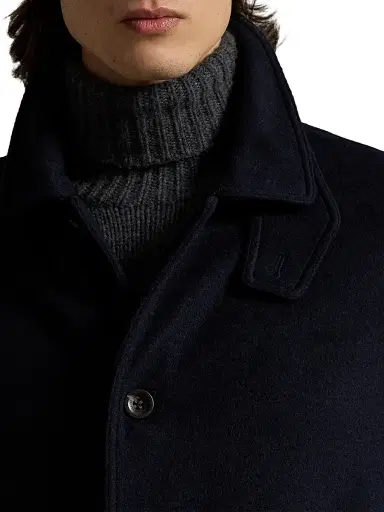 Polo Ralph Lauren Men's Double-Face Wool-Blend Overcoat | Thumbnail 6 Polo Ralph Lauren Men's Double-Face Wool-Blend Overcoat | Thumbnail 6