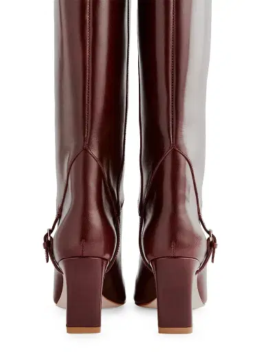 Reformation Women's Gaelle 75MM Leather Knee-High Boots - Ruby - Size 5.5 | Thumbnail 2 Reformation Women's Gaelle 75MM Leather Knee-High Boots - Ruby - Size 5.5 | Thumbnail 2
