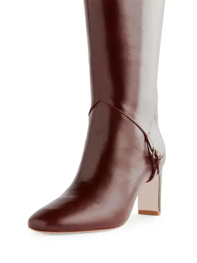 Reformation Women's Gaelle 75MM Leather Knee-High Boots - Ruby - Size 5.5 | Thumbnail 3 Reformation Women's Gaelle 75MM Leather Knee-High Boots - Ruby - Size 5.5 | Thumbnail 3