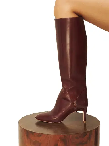 Reformation Women's Gaelle 75MM Leather Knee-High Boots - Ruby - Size 5.5 | Thumbnail 6 Reformation Women's Gaelle 75MM Leather Knee-High Boots - Ruby - Size 5.5 | Thumbnail 6