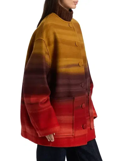 Ulla Johnson Women's Ambrose Ombré Wool-Blend Coat - Agate | Thumbnail 4 Ulla Johnson Women's Ambrose Ombré Wool-Blend Coat - Agate | Thumbnail 4