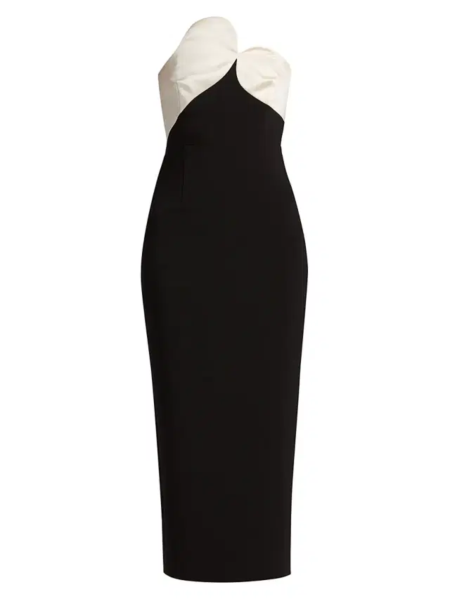 Et Ochs Women's Court Strapless Midi-Dress - Black