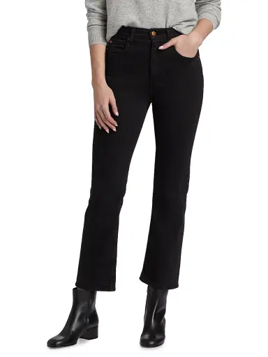 Jamie Haller Women's Kenickie Mid-Rise Ankle Jeans - Washed Black | Thumbnail 3 Jamie Haller Women's Kenickie Mid-Rise Ankle Jeans - Washed Black | Thumbnail 3