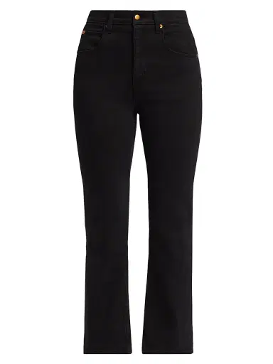 Jamie Haller Women's Kenickie Mid-Rise Ankle Jeans - Washed Black | Thumbnail 1 Jamie Haller Women's Kenickie Mid-Rise Ankle Jeans - Washed Black | Thumbnail 1