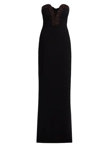 Halston Women's Ila Embellished Strapless Gown - Black - Size 6 | Thumbnail 1 Halston Women's Ila Embellished Strapless Gown - Black - Size 6 | Thumbnail 1
