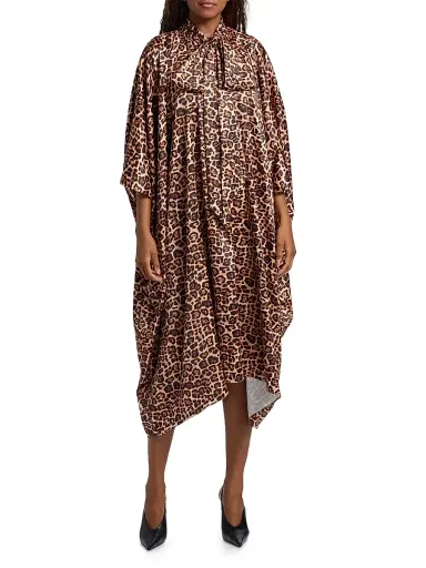 AZEEZA Women's Raini Leopard-Print Satin Midi-Dress - Leopard - Size XL | Thumbnail 6 AZEEZA Women's Raini Leopard-Print Satin Midi-Dress - Leopard - Size XL | Thumbnail 6